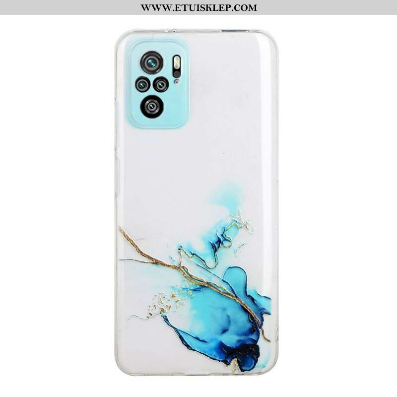 Etui do Xiaomi Redmi Note 10 / 10S Efekt Silikonowego Marmuru